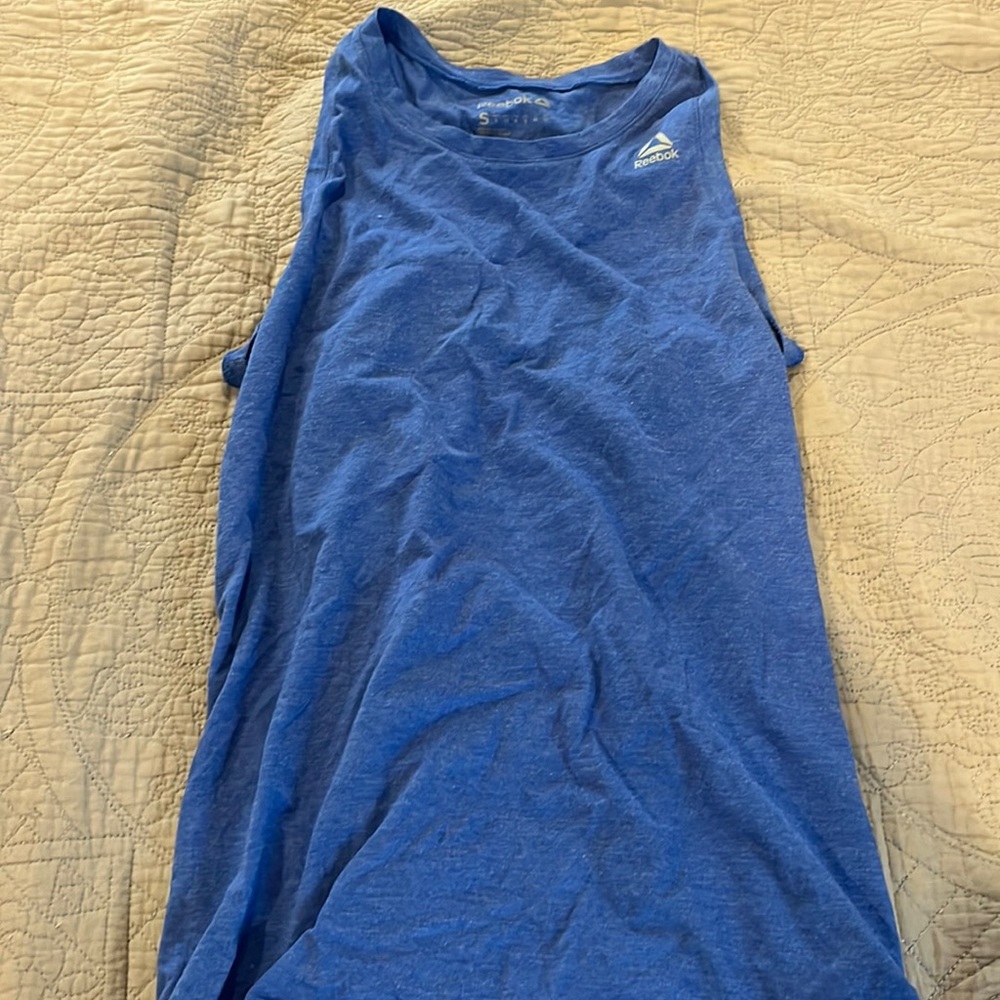 Blue activewear tank